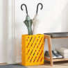 Stojak na parasol musztardowo żółty 28 x 12 x 41 cm Stal