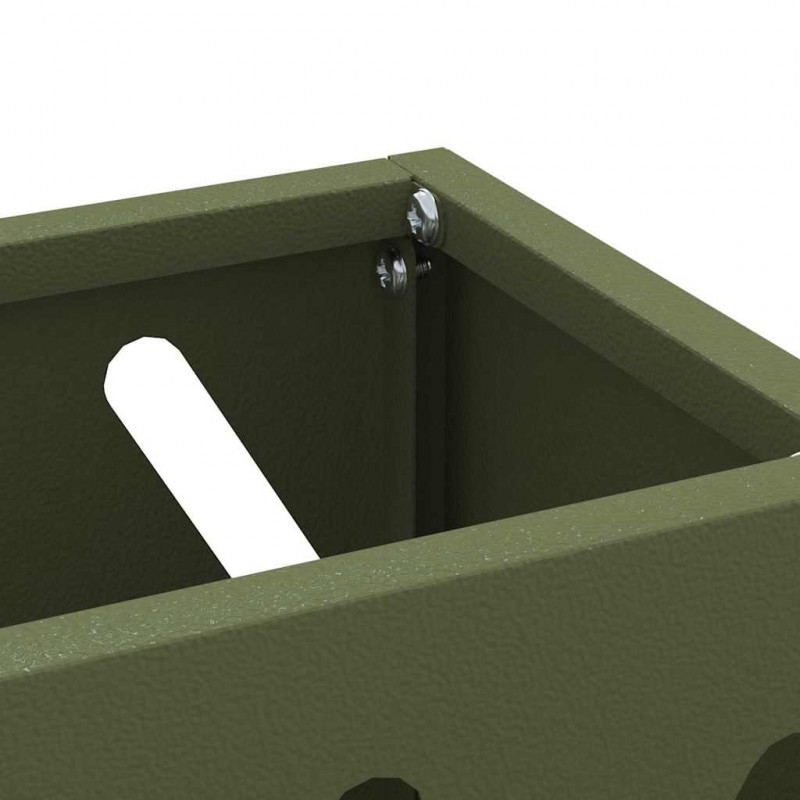 Stojak na parasol oliwkowy 28 x 12 x 41 cm Stal