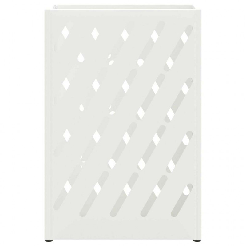 Stojak na parasol Biały 28 x 12 x 41 cm Stal