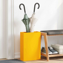 Stojak na parasol musztardowo żółty 28 x 12 x 41 cm Stal