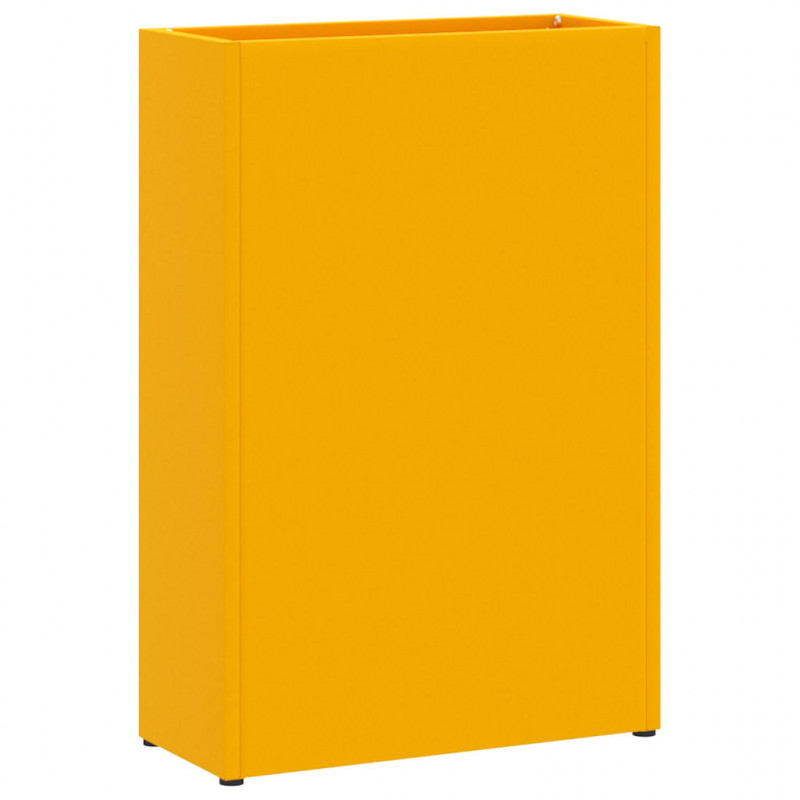 Stojak na parasol musztardowo żółty 28 x 12 x 41 cm Stal