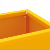 Stojak na parasol musztardowo żółty 28 x 12 x 41 cm Stal
