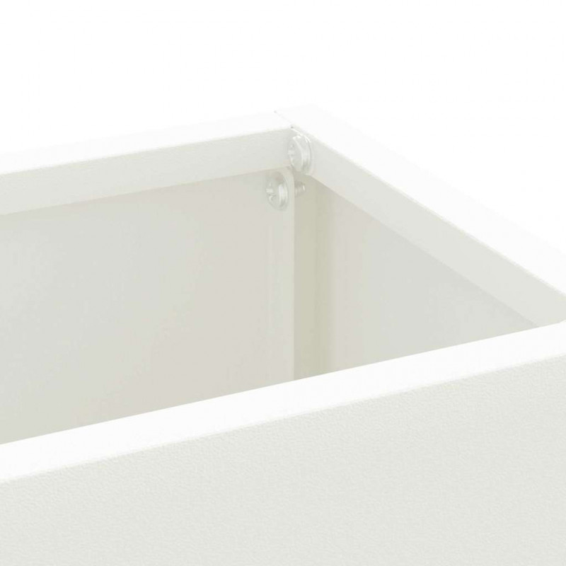 Stojak na parasol Biały 28 x 12 x 41 cm Stal