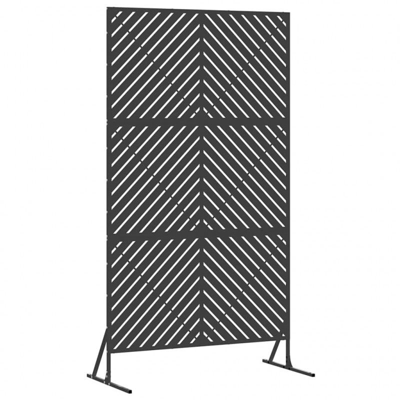 Ekran prywatności Czarny 100 x 50 x 180 cm Stal