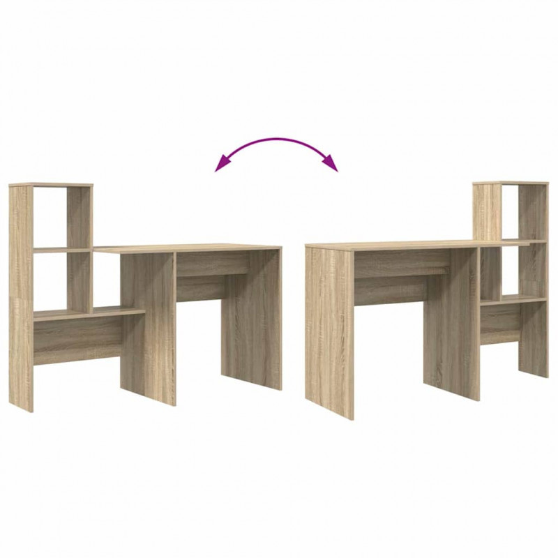 Biurko Dąb Sonoma 131,5 x 50 x 106,5 cm Materiał drewnopochodny