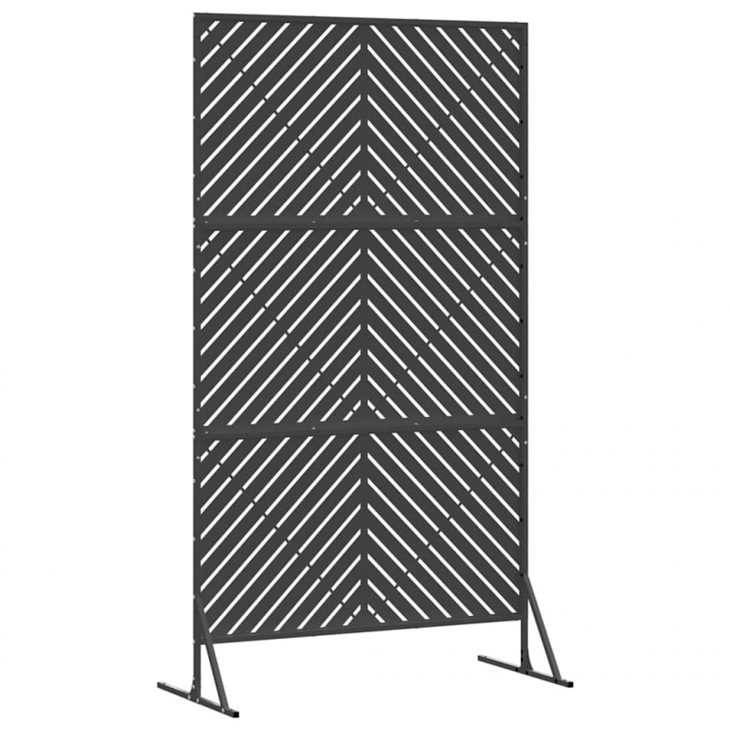 Ekran prywatności Czarny 100 x 50 x 180 cm Stal