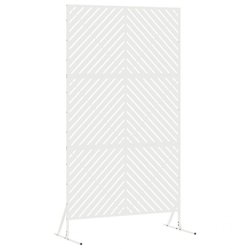 Ekran prywatności Biały 100 x 50 x 180 cm Stal