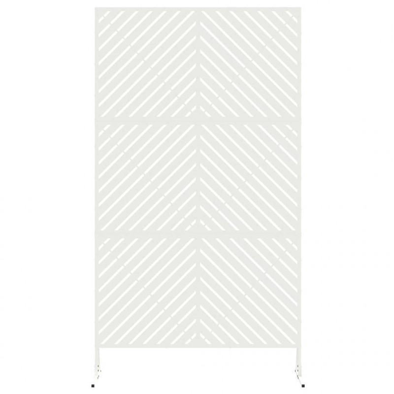 Ekran prywatności Biały 100 x 50 x 180 cm Stal