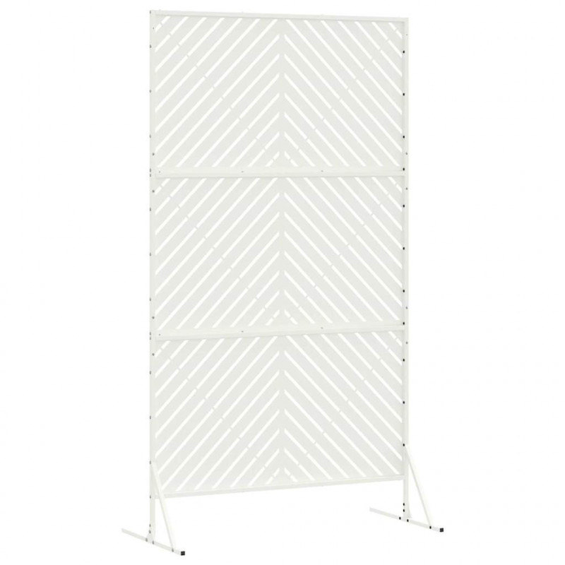 Ekran prywatności Biały 100 x 50 x 180 cm Stal