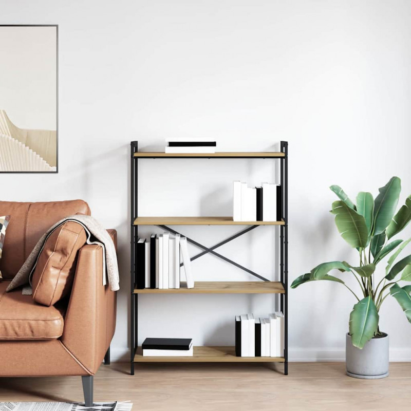 Półka na książki Dąb rzemieślniczy 80 x 30 x 120 cm