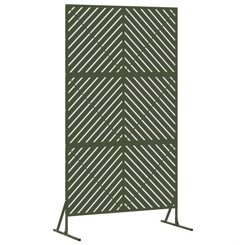 Ekran prywatności Oliwkowy 100 x 50 x 180 cm Stal