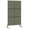 Ekran prywatności Oliwkowy 100 x 50 x 180 cm Stal
