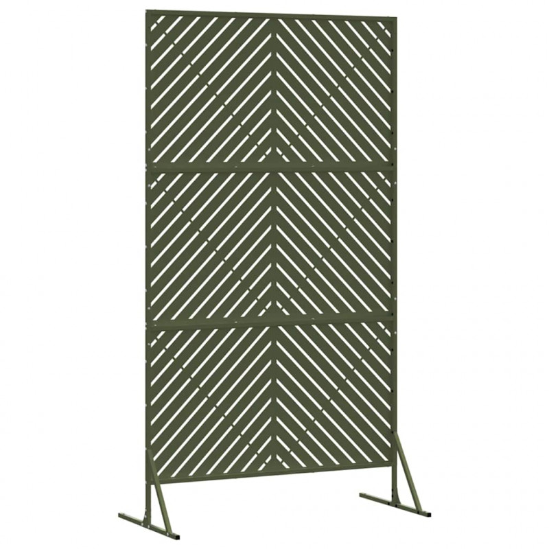 Ekran prywatności Oliwkowy 100 x 50 x 180 cm Stal