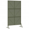 Ekran prywatności Oliwkowy 100 x 50 x 180 cm Stal