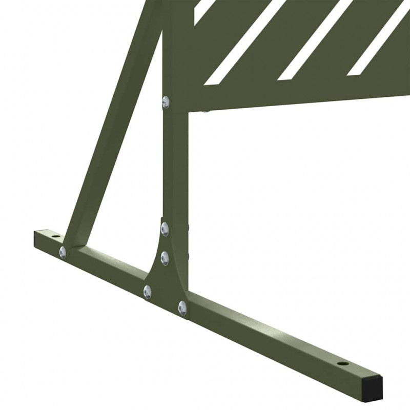 Ekran prywatności Oliwkowy 100 x 50 x 180 cm Stal