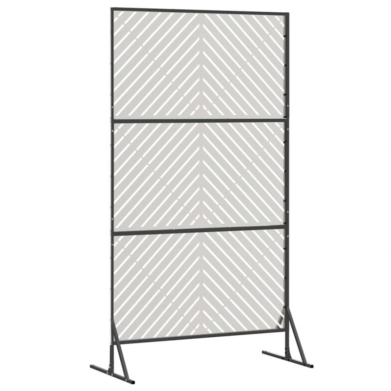 Ekran prywatności Szary 100 x 50 x 180 cm Stal