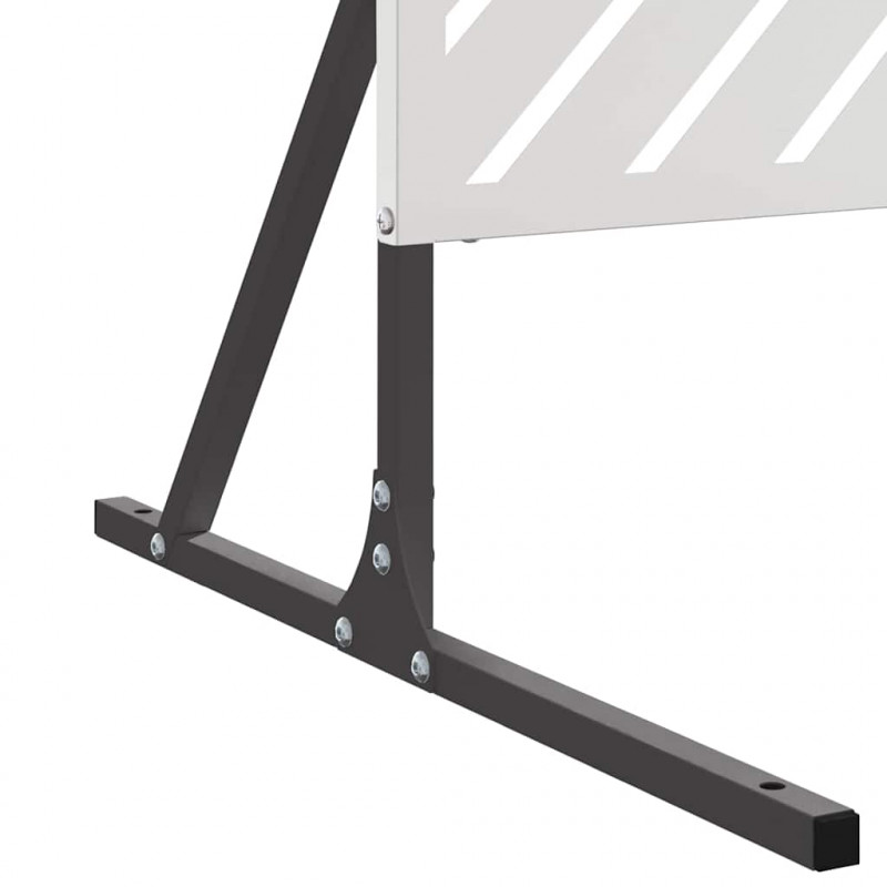 Ekran prywatności Szary 100 x 50 x 180 cm Stal