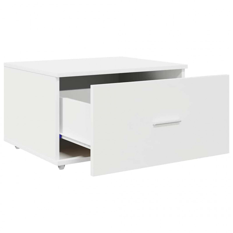 Szafka z Szufladami z kołem Biały 55 x 45 x 31 cm