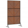 Ekran prywatności Szary 100 x 50 x 180 cm Stal