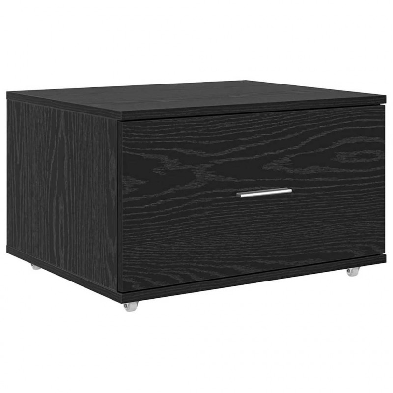 Szafka z Szufladami z kołem Czarny Dąb 55 x 45 x 31 cm