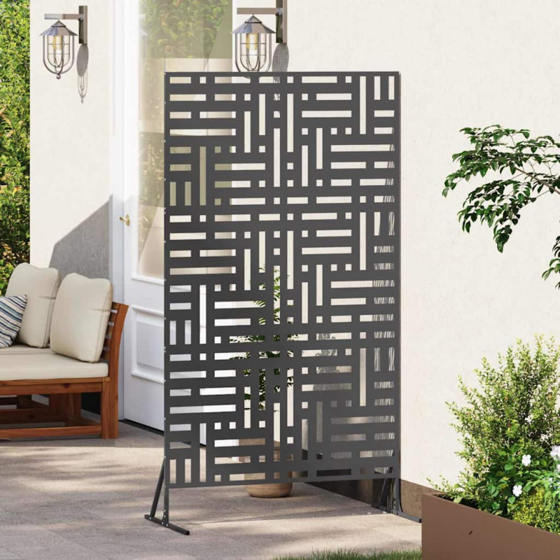 Ekran prywatności Czarny 100 x 50 x 180 cm Stal