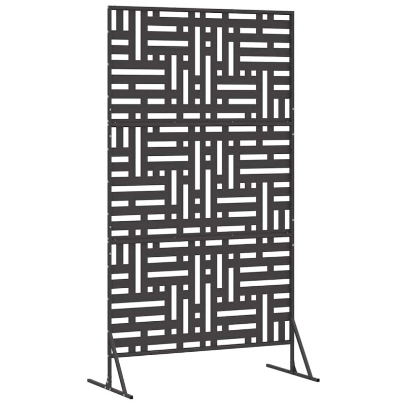 Ekran prywatności Czarny 100 x 50 x 180 cm Stal