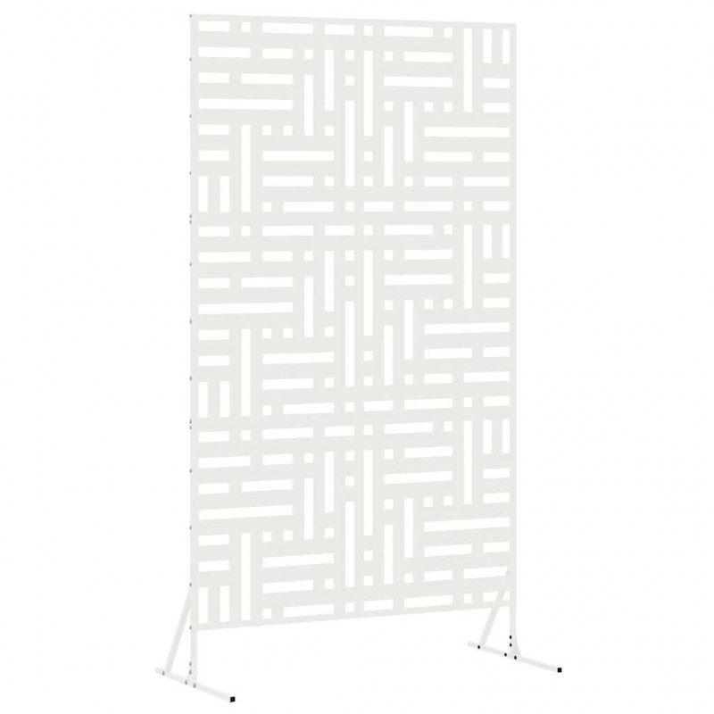 Ekran prywatności Biały 100 x 50 x 180 cm Stal