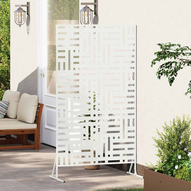 Ekran prywatności Biały 100 x 50 x 180 cm Stal