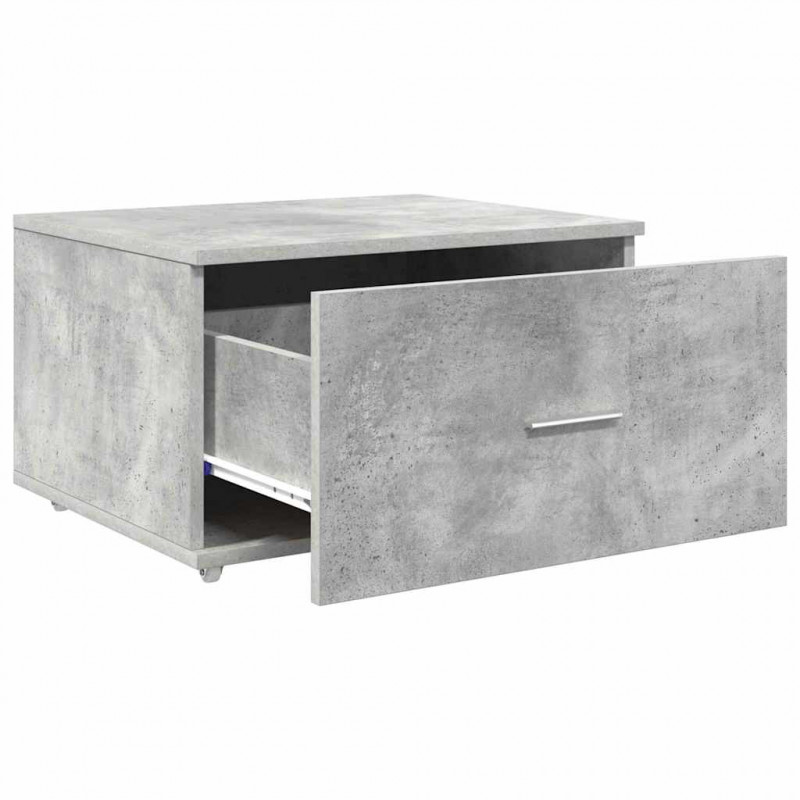 Szafka z Szufladami z kołem Betonowy szary 55 x 45 x 31 cm