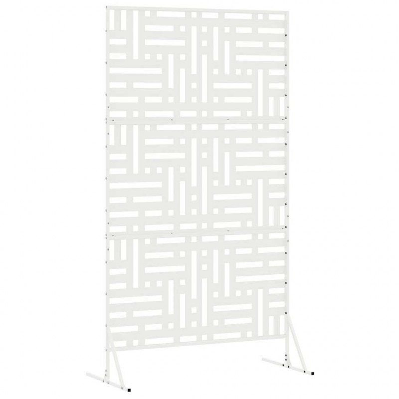 Ekran prywatności Biały 100 x 50 x 180 cm Stal