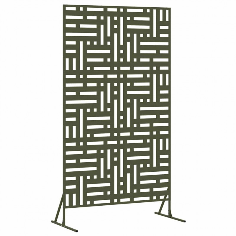 Ekran prywatności Oliwkowy 100 x 50 x 180 cm Stal
