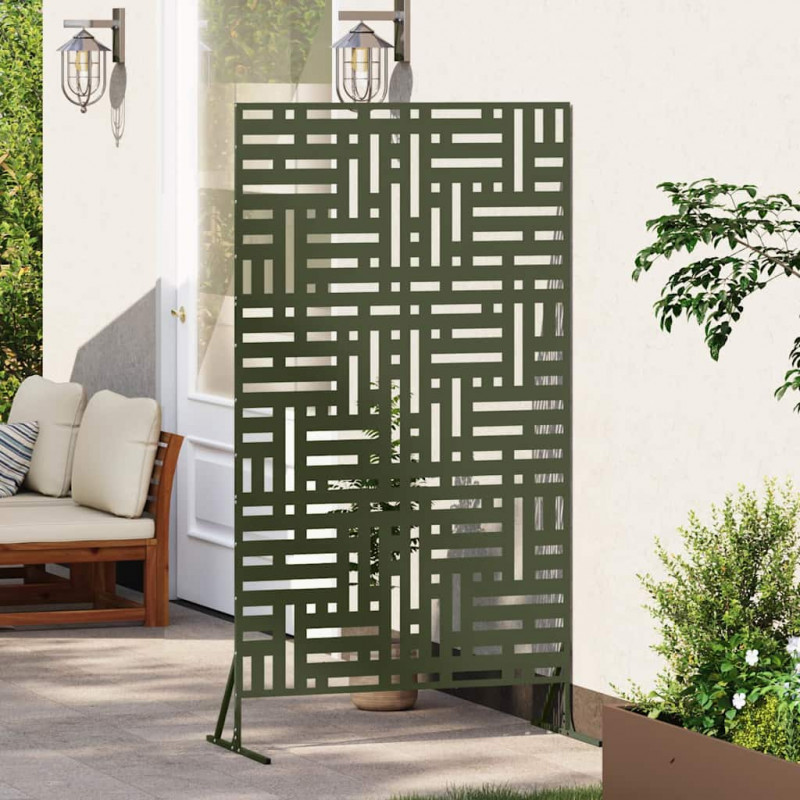 Ekran prywatności Oliwkowy 100 x 50 x 180 cm Stal