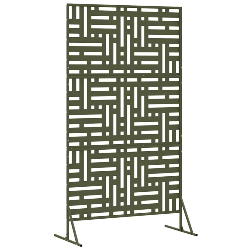 Ekran prywatności Oliwkowy 100 x 50 x 180 cm Stal