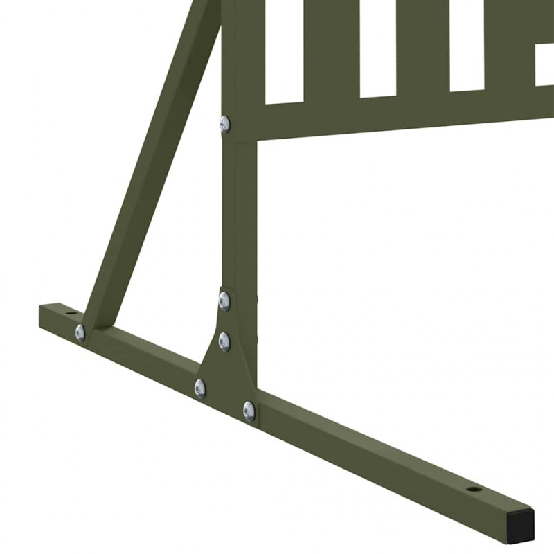 Ekran prywatności Oliwkowy 100 x 50 x 180 cm Stal