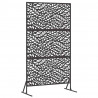 Ekran prywatności Czarny 100 x 50 x 180 cm Stal