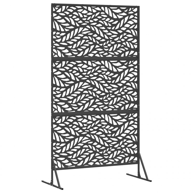 Ekran prywatności Czarny 100 x 50 x 180 cm Stal