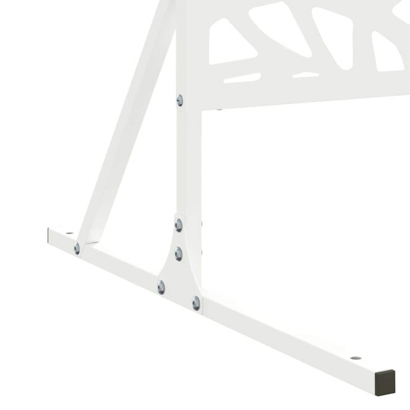Ekran prywatności Biały 100 x 50 x 180 cm Stal