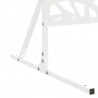 Ekran prywatności Biały 100 x 50 x 180 cm Stal