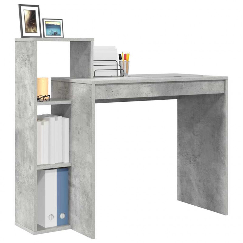 Biurko Betonowy szary 100 x 40 x 90 cm Materiał drewnopochodny