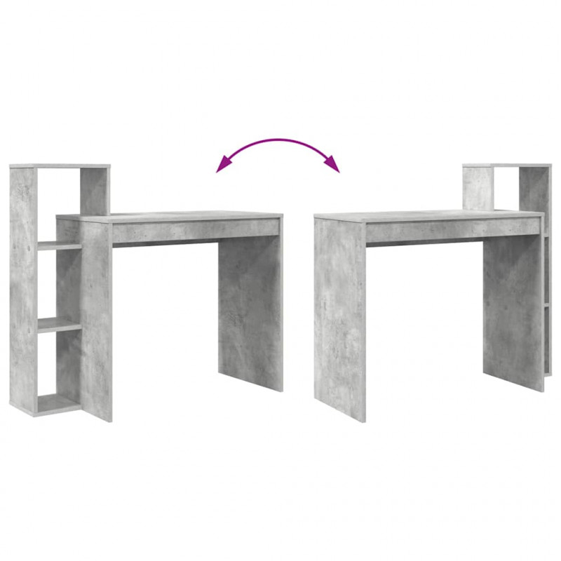 Biurko Betonowy szary 100 x 40 x 90 cm Materiał drewnopochodny