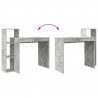 Biurko Betonowy szary 100 x 40 x 90 cm Materiał drewnopochodny
