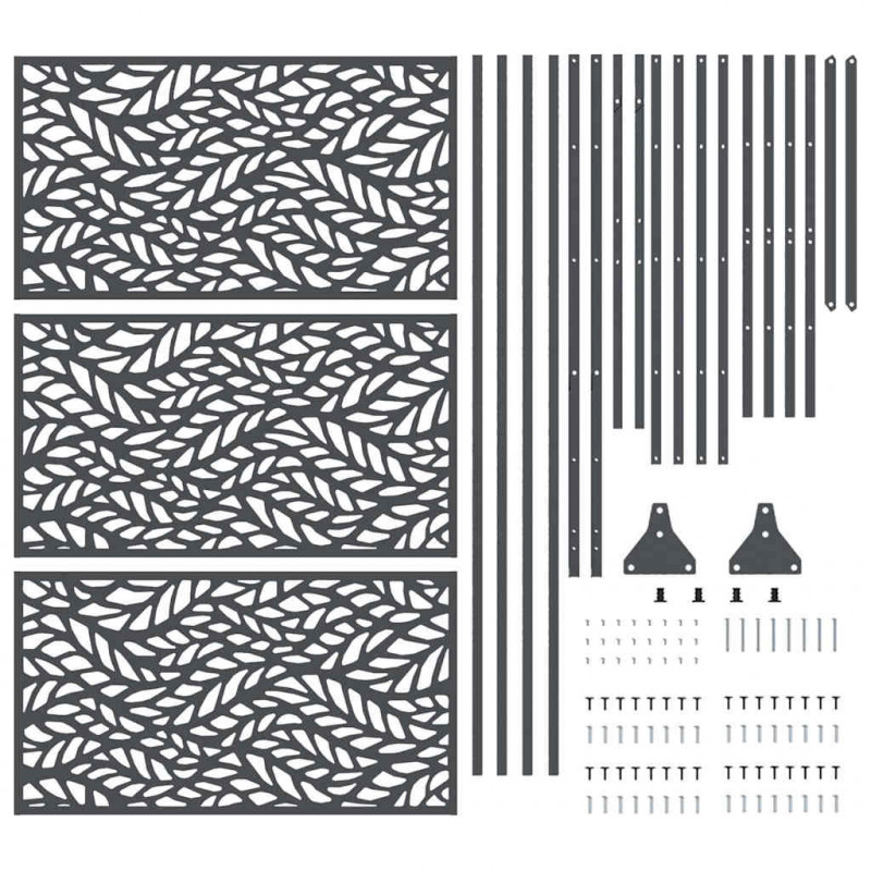 Ekran prywatności Antracyt 100 x 50 x 180 cm Stal