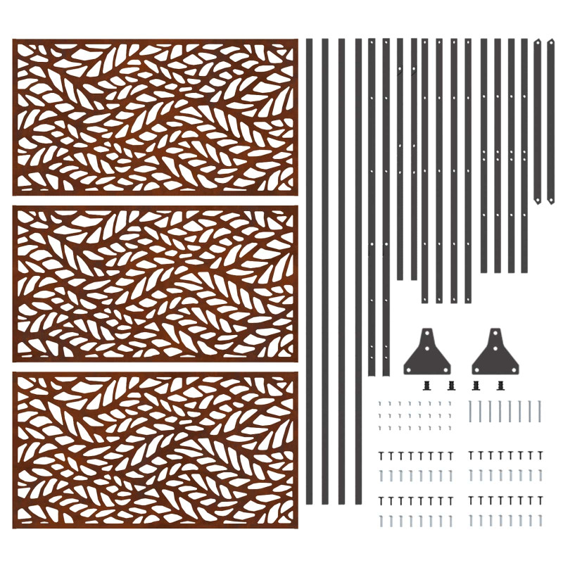 Ekran prywatności Szary 100 x 50 x 180 cm