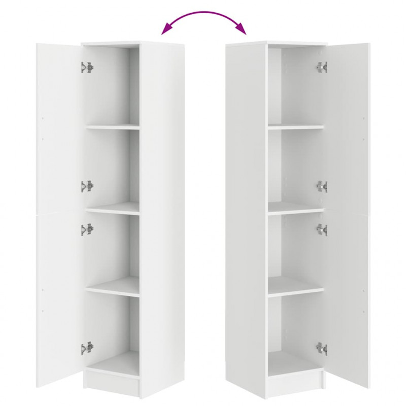 Highboard Biały 35 x 39 x 168 cm