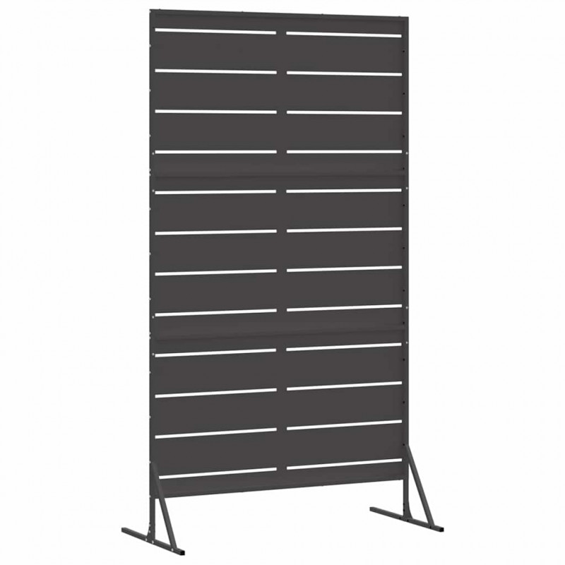 Ekran prywatności Czarny 100 x 50 x 180 cm Stal