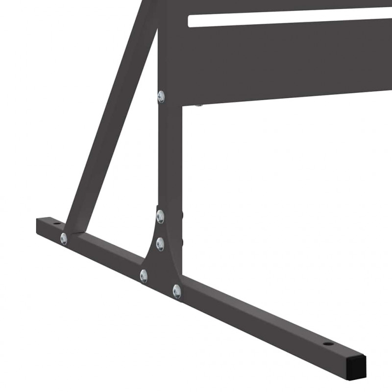 Ekran prywatności Czarny 100 x 50 x 180 cm Stal