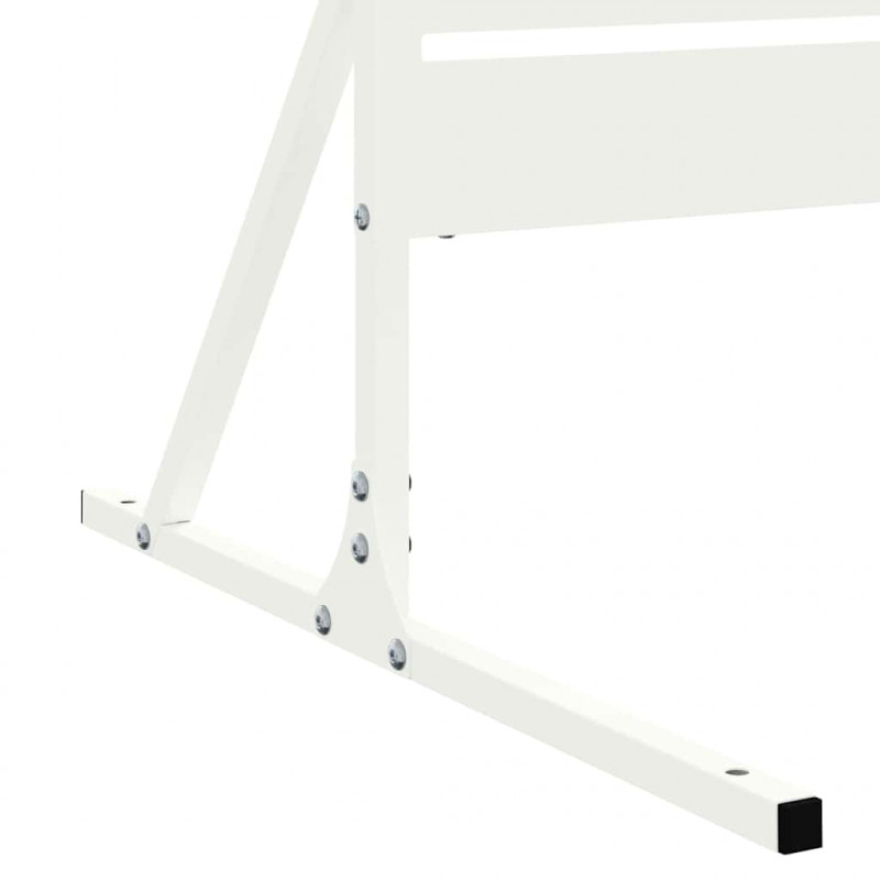 Ekran prywatności Biały 100 x 50 x 180 cm Stal