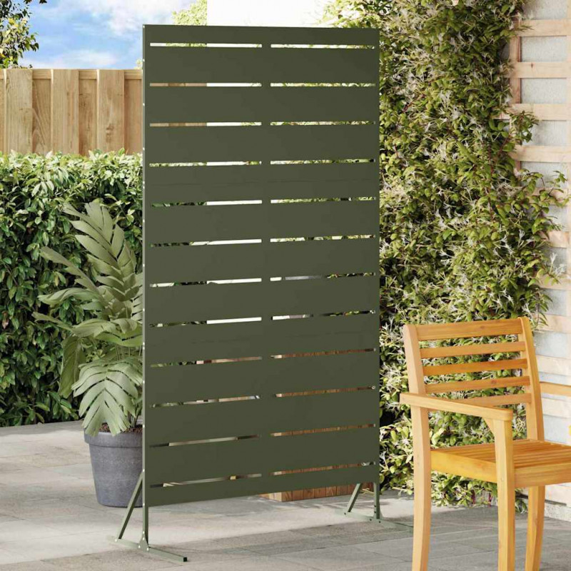Ekran prywatności Oliwkowy 100 x 50 x 180 cm Stal