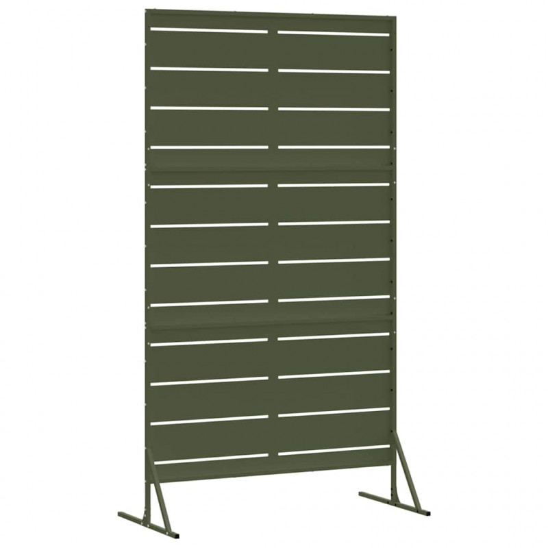 Ekran prywatności Oliwkowy 100 x 50 x 180 cm Stal