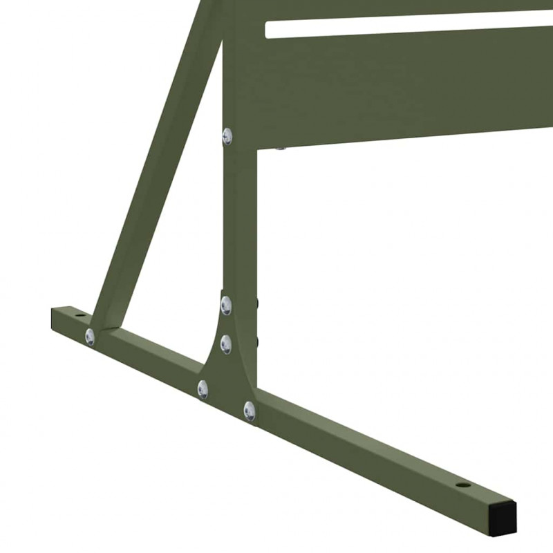 Ekran prywatności Oliwkowy 100 x 50 x 180 cm Stal